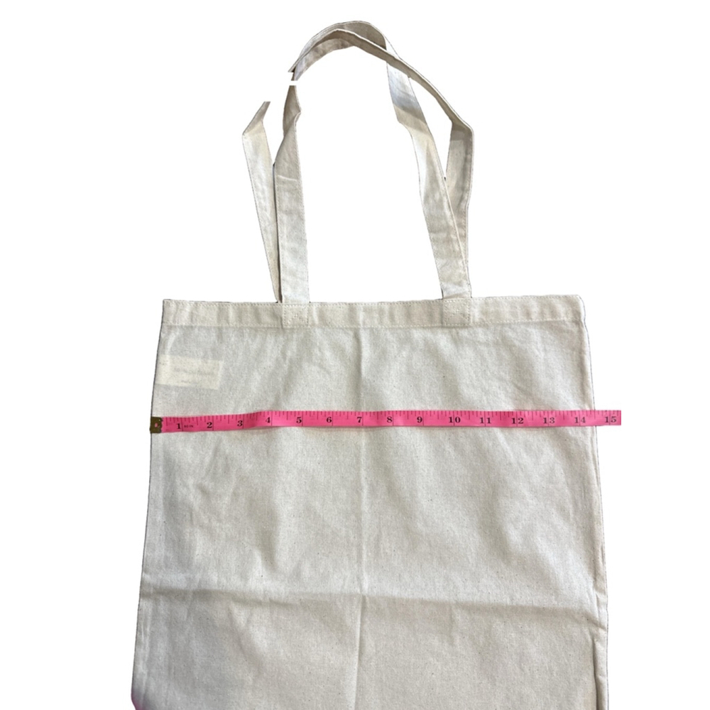 Women's Beige Tote Bag One Size - Picture 3 of 4
